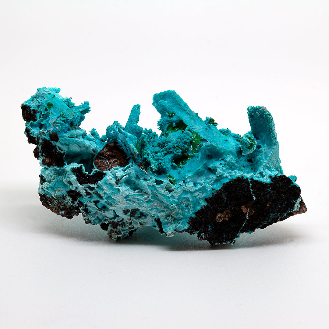 CHRYSOCOLLA PSEUDOMORPH AFTER AZURITE, MALACHITE