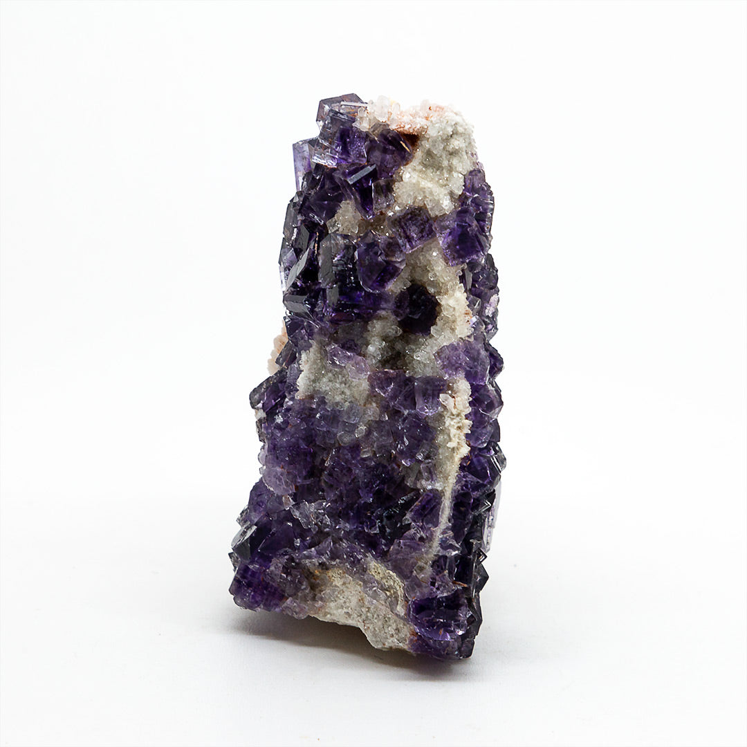 FLUORITE & BARYTE ON QUARTZ