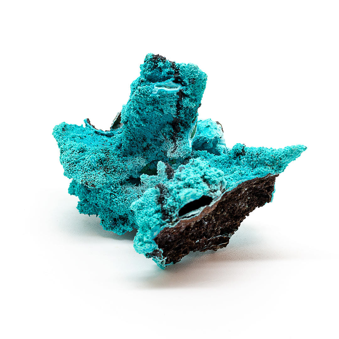 CHRYSOCOLLA PSEUDOMORPH AFTER AZURITE, MALACHITE