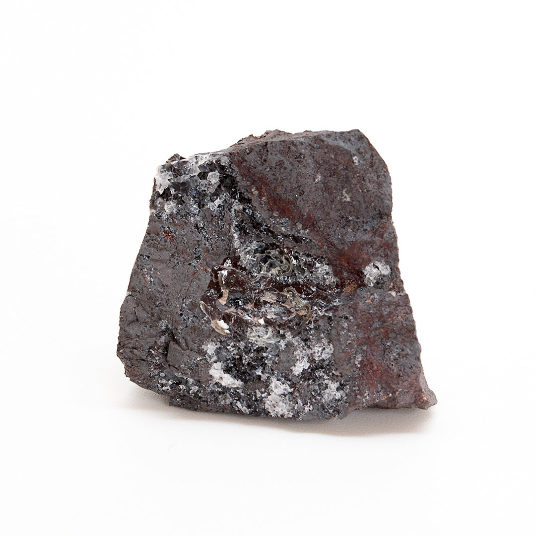 FLUORITE & HEMATITE VAR SPECULARITE ON HEMATITE