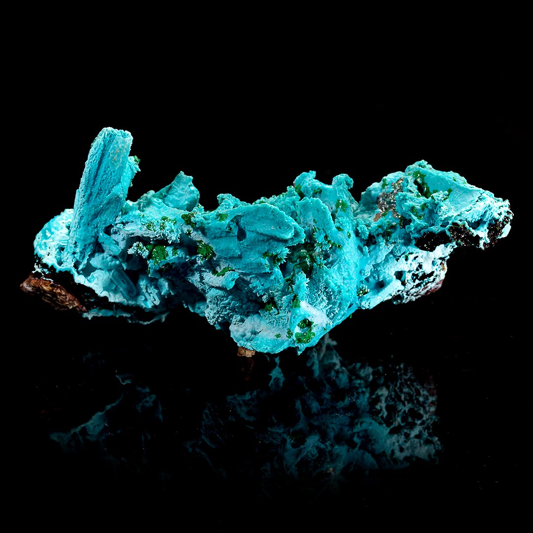 CHRYSOCOLLA PSEUDOMORPH AFTER AZURITE, MALACHITE