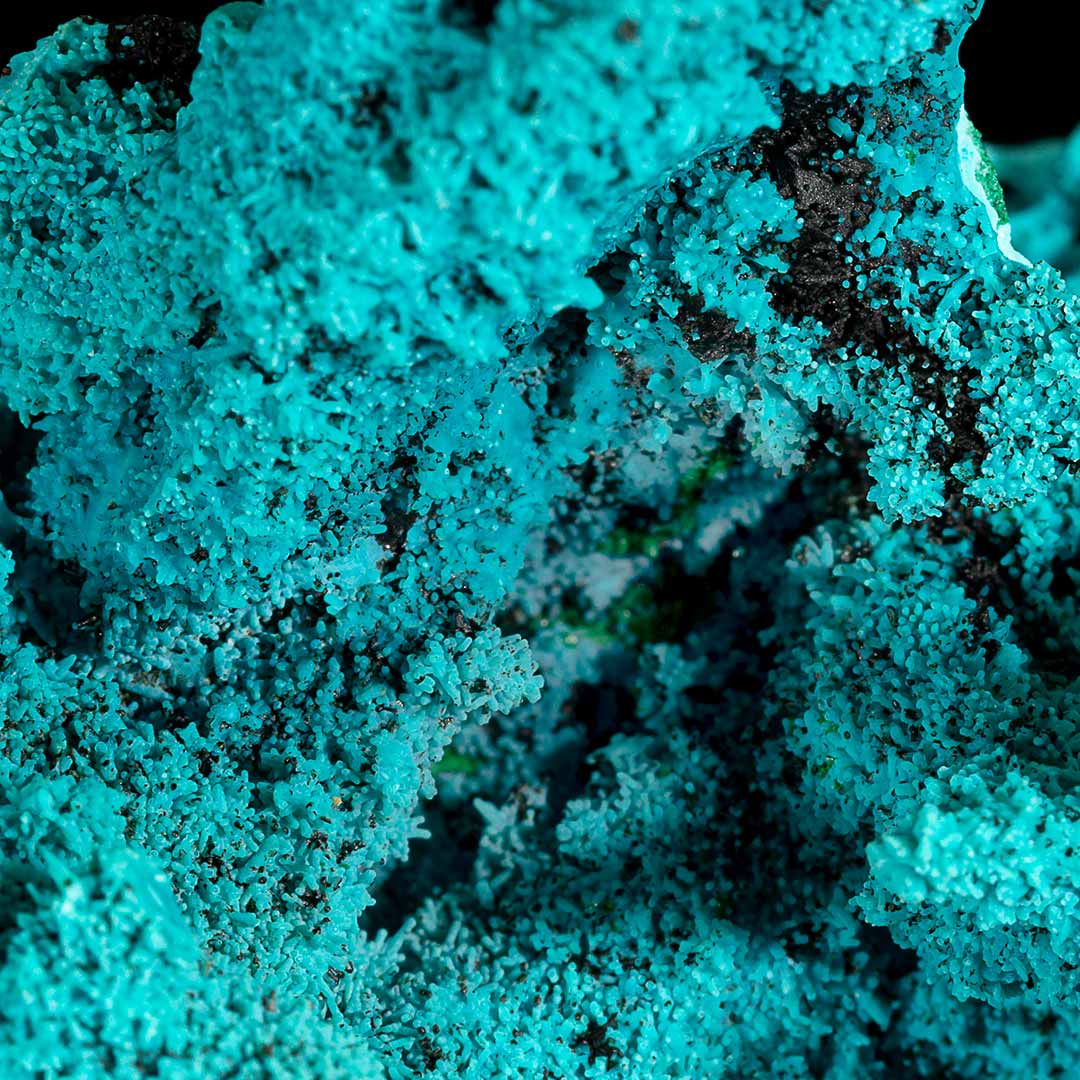 CHRYSOCOLLA PSEUDOMORPH AFTER AZURITE, MALACHITE