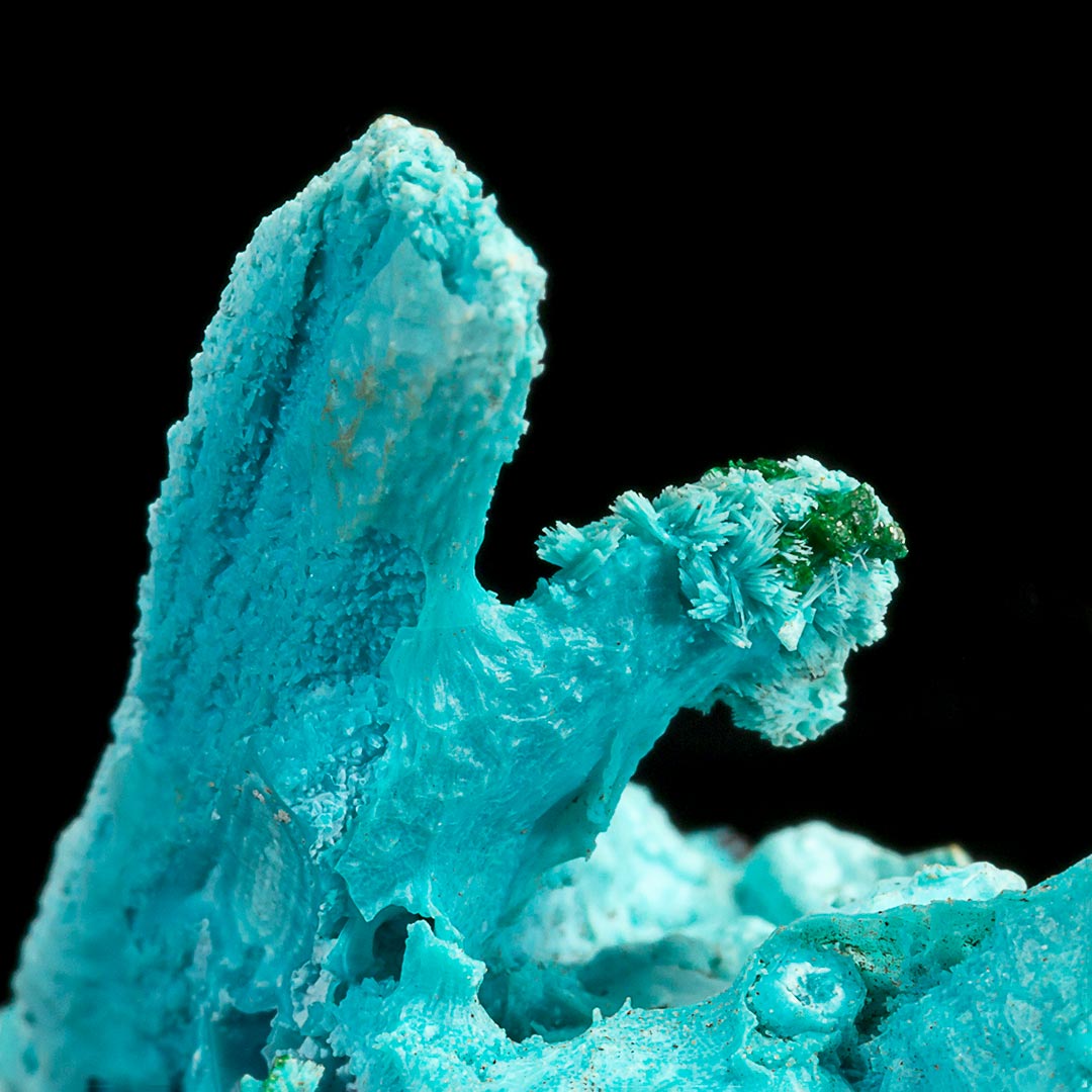 CHRYSOCOLLA PSEUDOMORPH AFTER AZURITE, MALACHITE