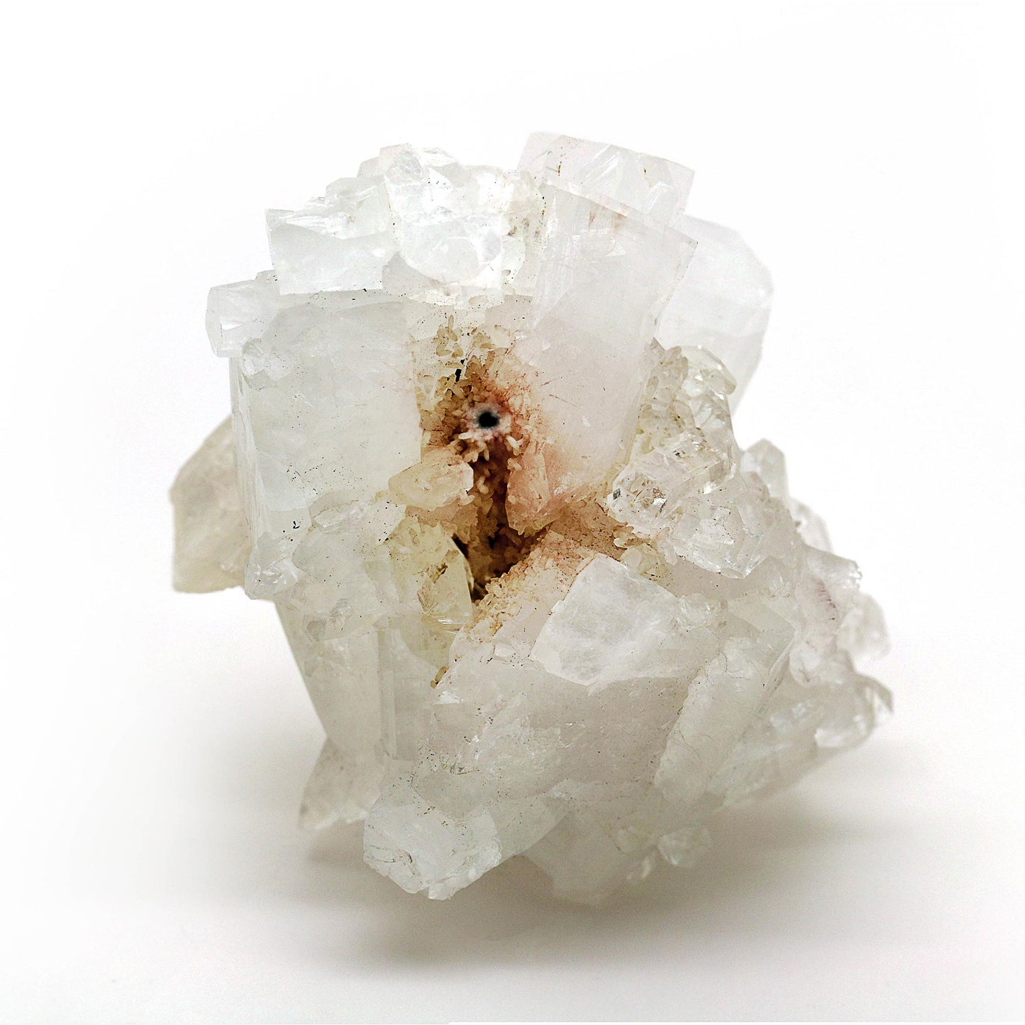 APOPHYLLITE & STILBITE ON STALACTITE