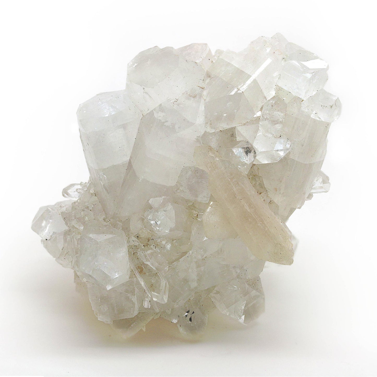 APOPHYLLITE & STILBITE ON STALACTITE