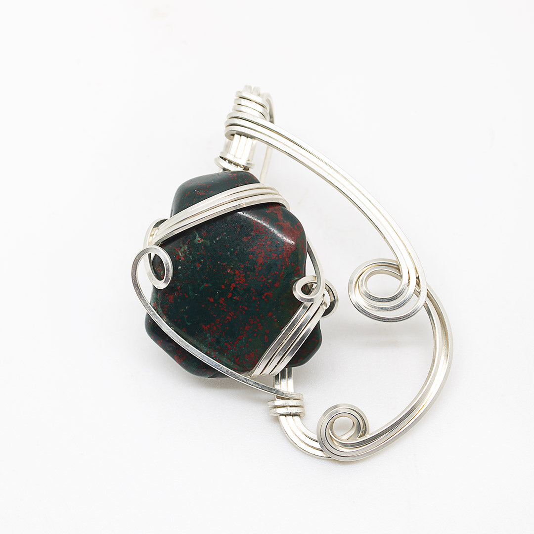 Bloodstone Wrap Pendant