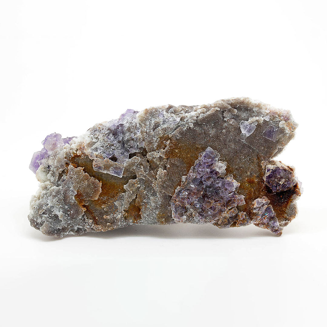 FLUORITE, BARTYE ON QUARTZ