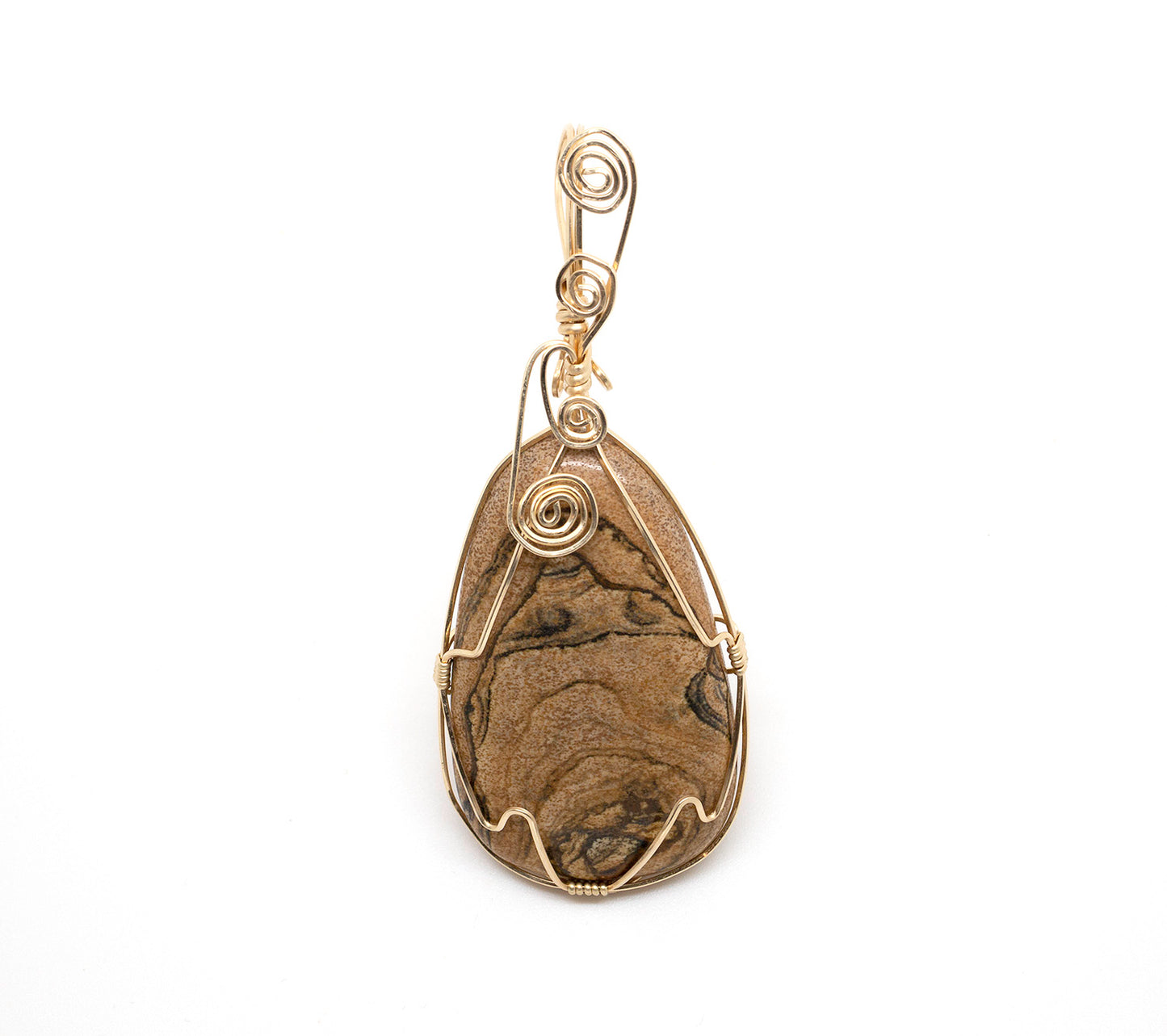 Picture Jasper Cage Pendant