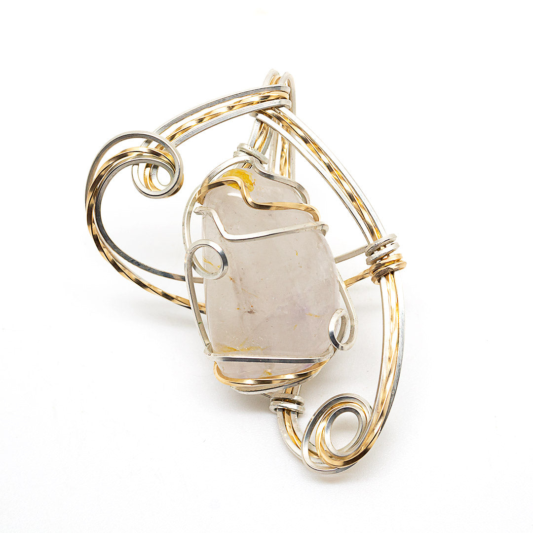 Rose Quartz Wrap Pendant