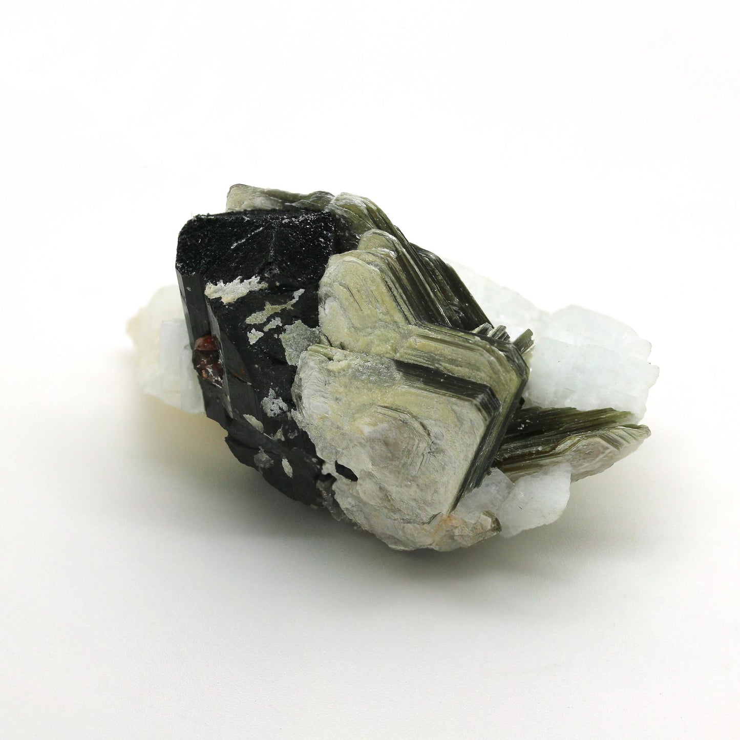 TOURMALINE WITH MICA, GARNET & ALBITE