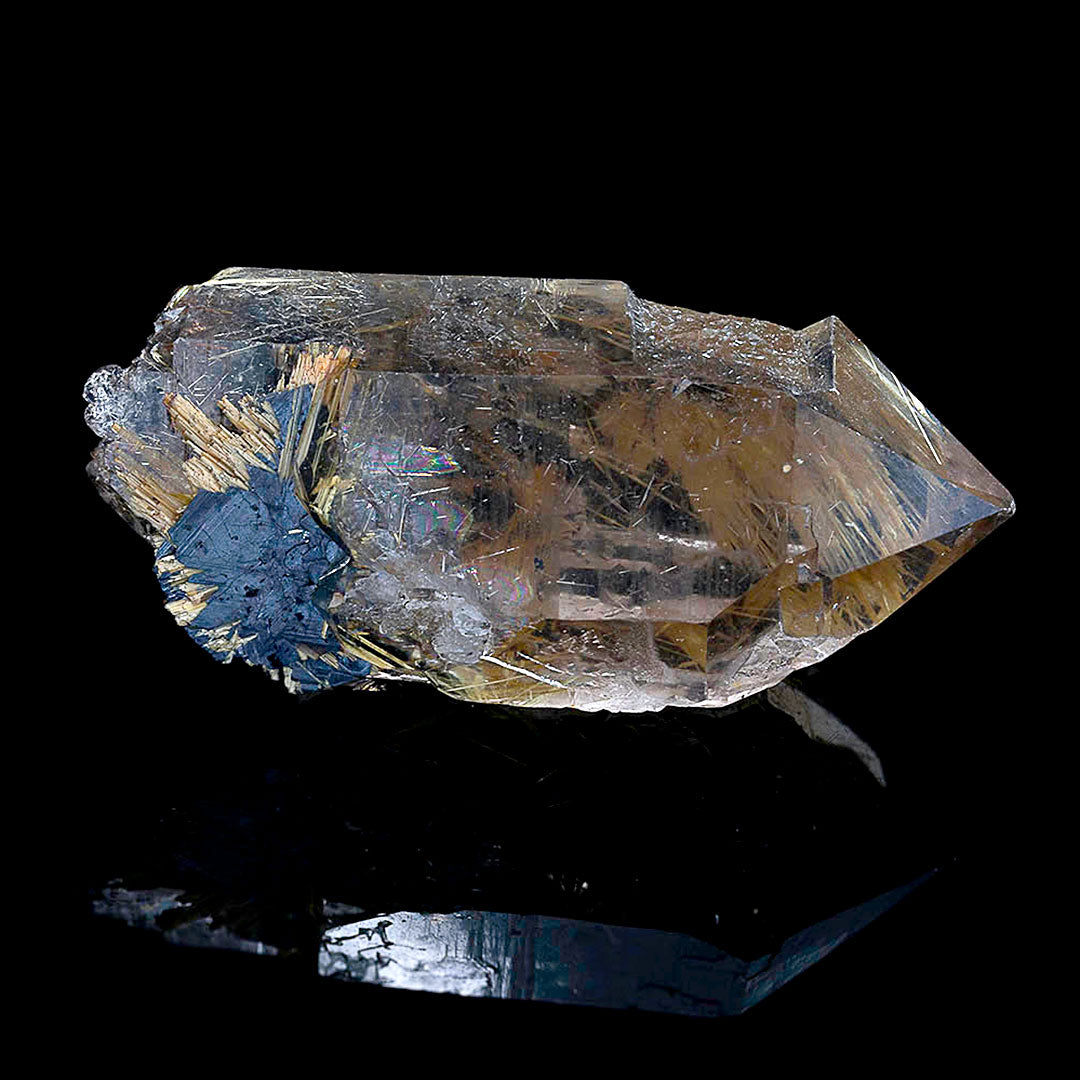 SMOKY QUARTZ WITH HEMATITE & RUTILE