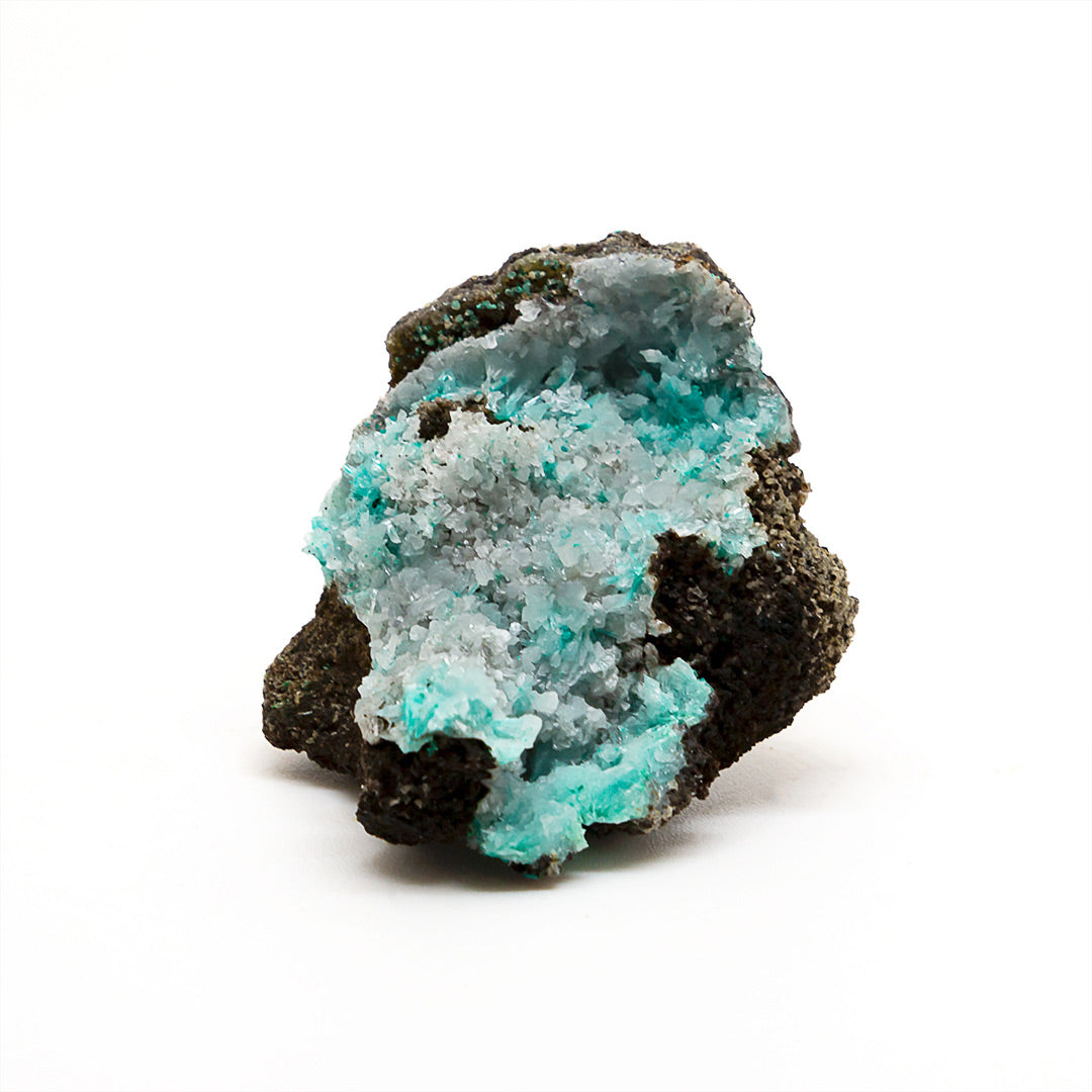 AURICHALCITE WITH HEMIMORPHITE, GOETHITE, SMITHSONITE & ROSASITE