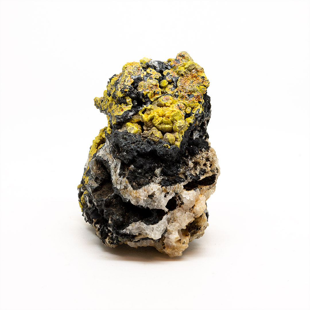 MIMETITE VAR CAMPYLITE & PYROLUSITE