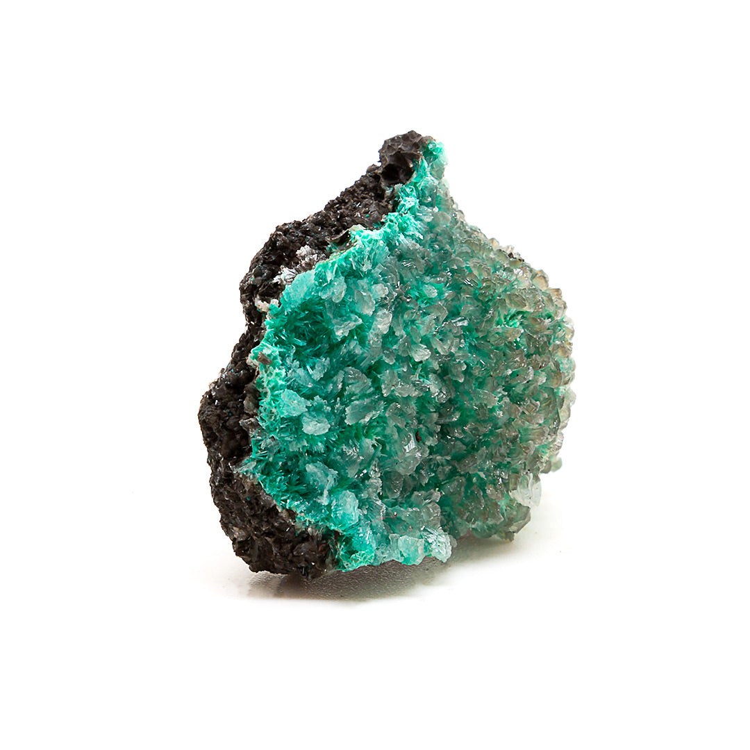 AURICHALCITE WITH HEMIMORPHITE, GOETHITE & CALCITE
