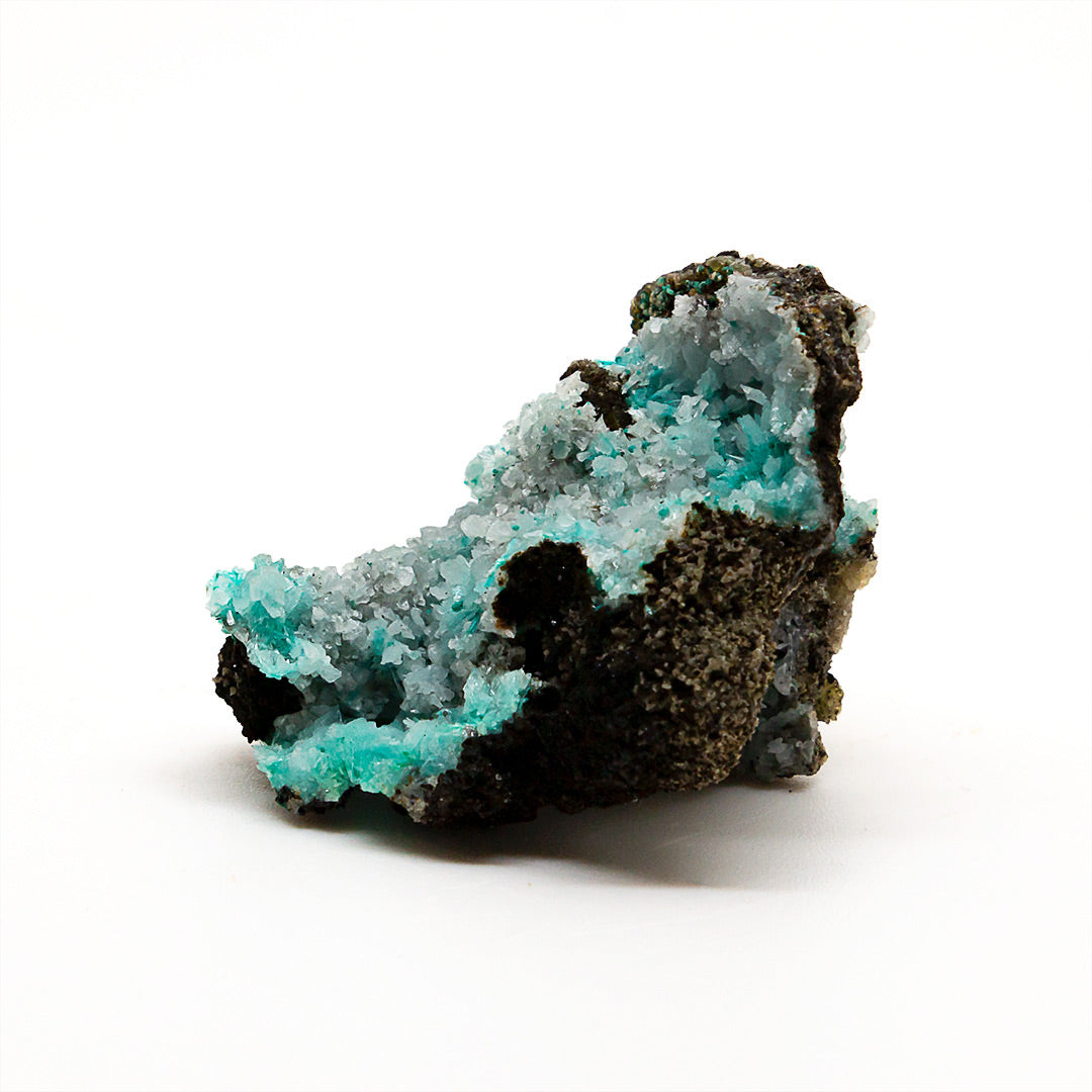 AURICHALCITE WITH HEMIMORPHITE, GOETHITE, SMITHSONITE & ROSASITE