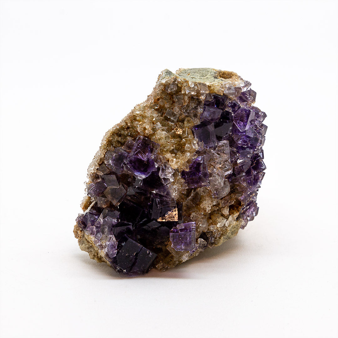 FLUORITE & BARYTE ON QUARTZ