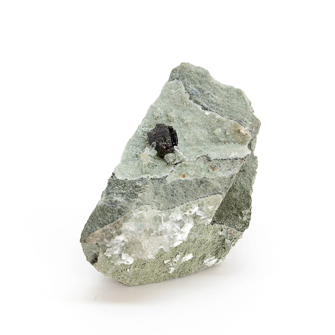 BABINGTONITE & QUARTZ