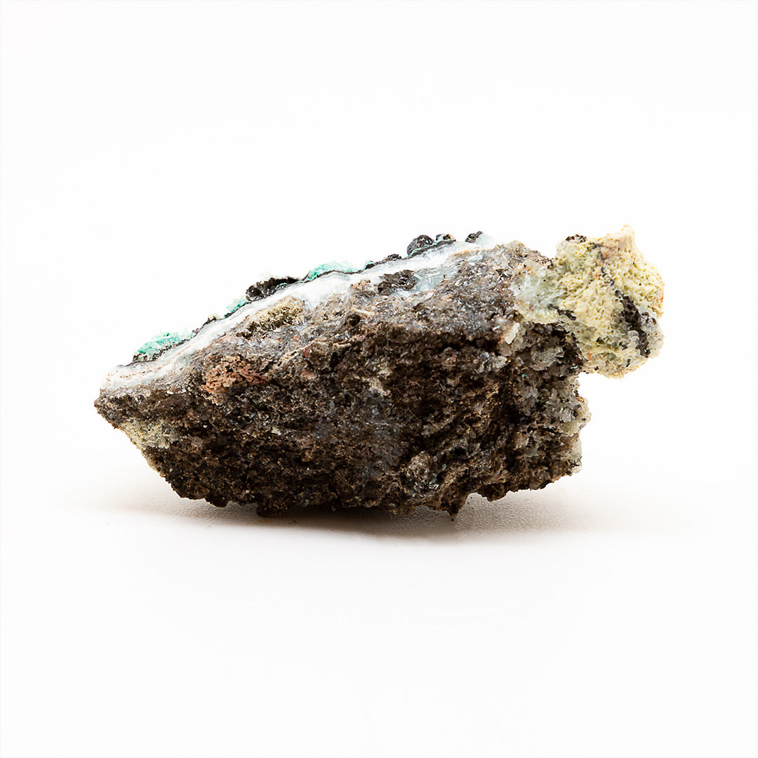 AURICHALCITE WITH HEMIMORPHITE & PSILOMELANE