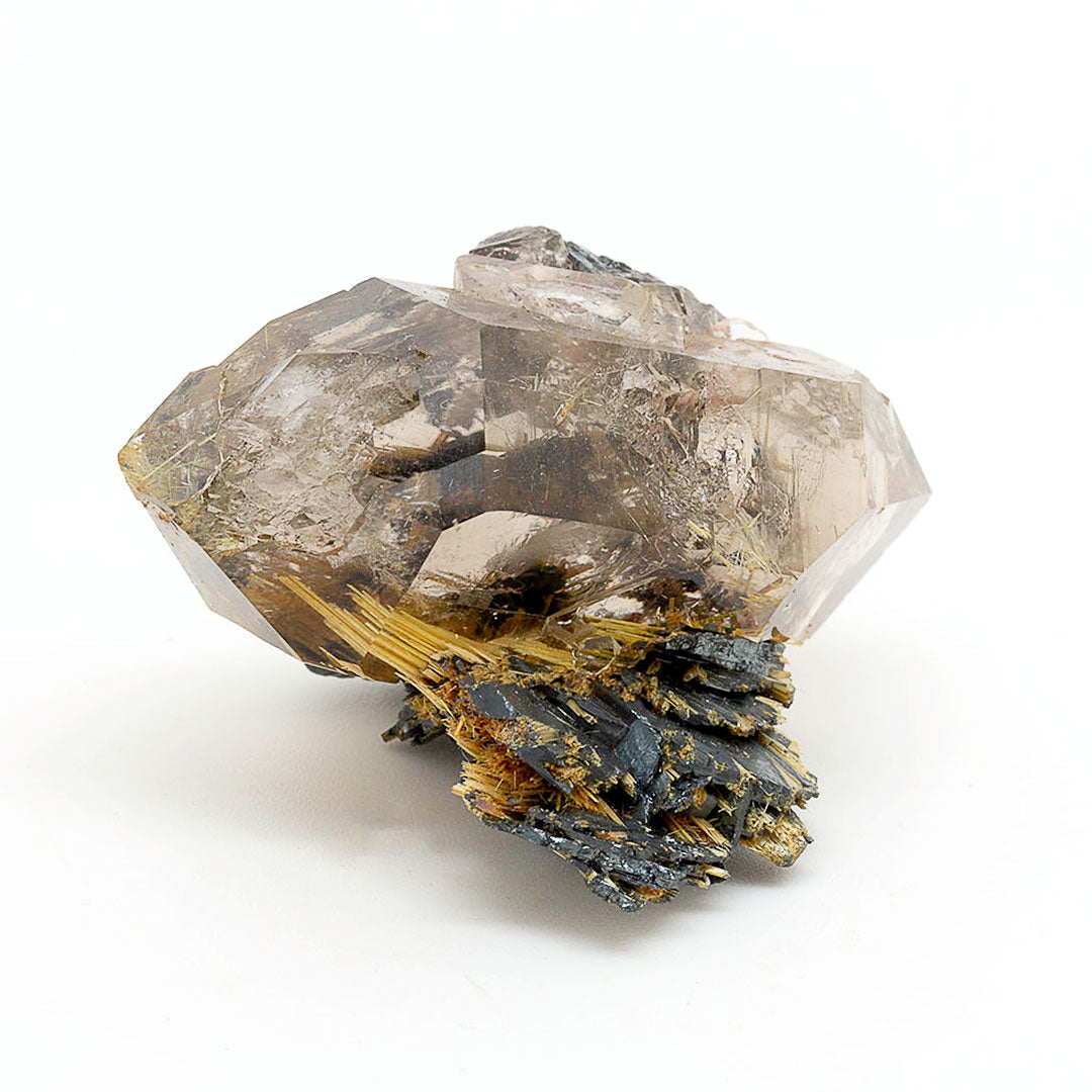 SMOKY QUARTZ WITH HEMATITE & RUTILE