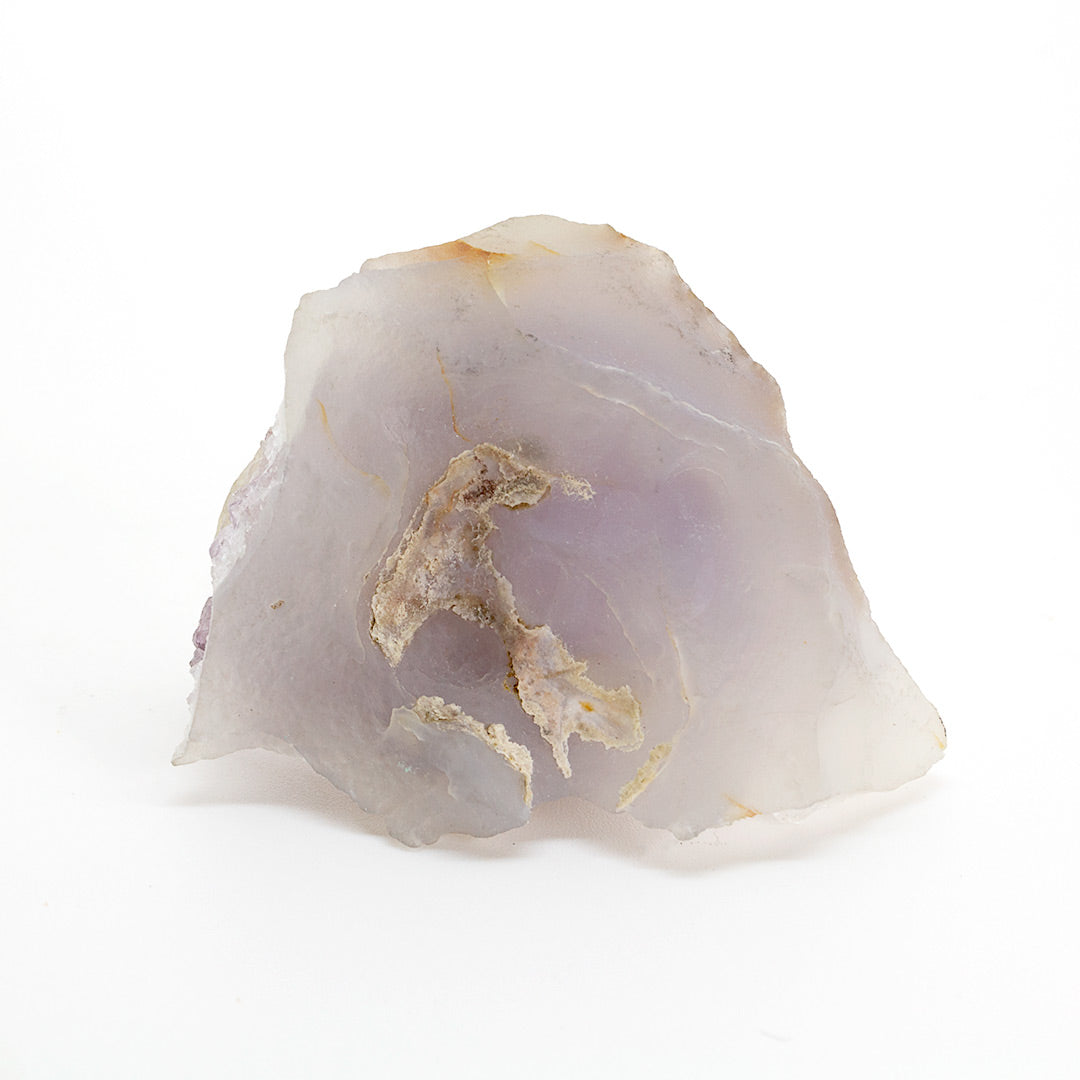 FLUORITE ON AMETHYST