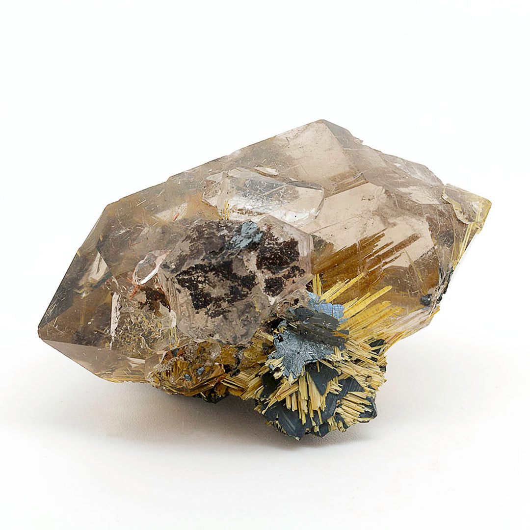 SMOKY QUARTZ WITH HEMATITE & RUTILE