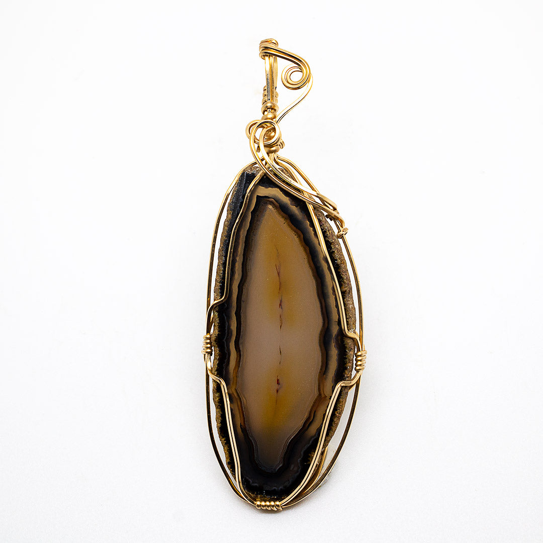 Agate Cage Pendant