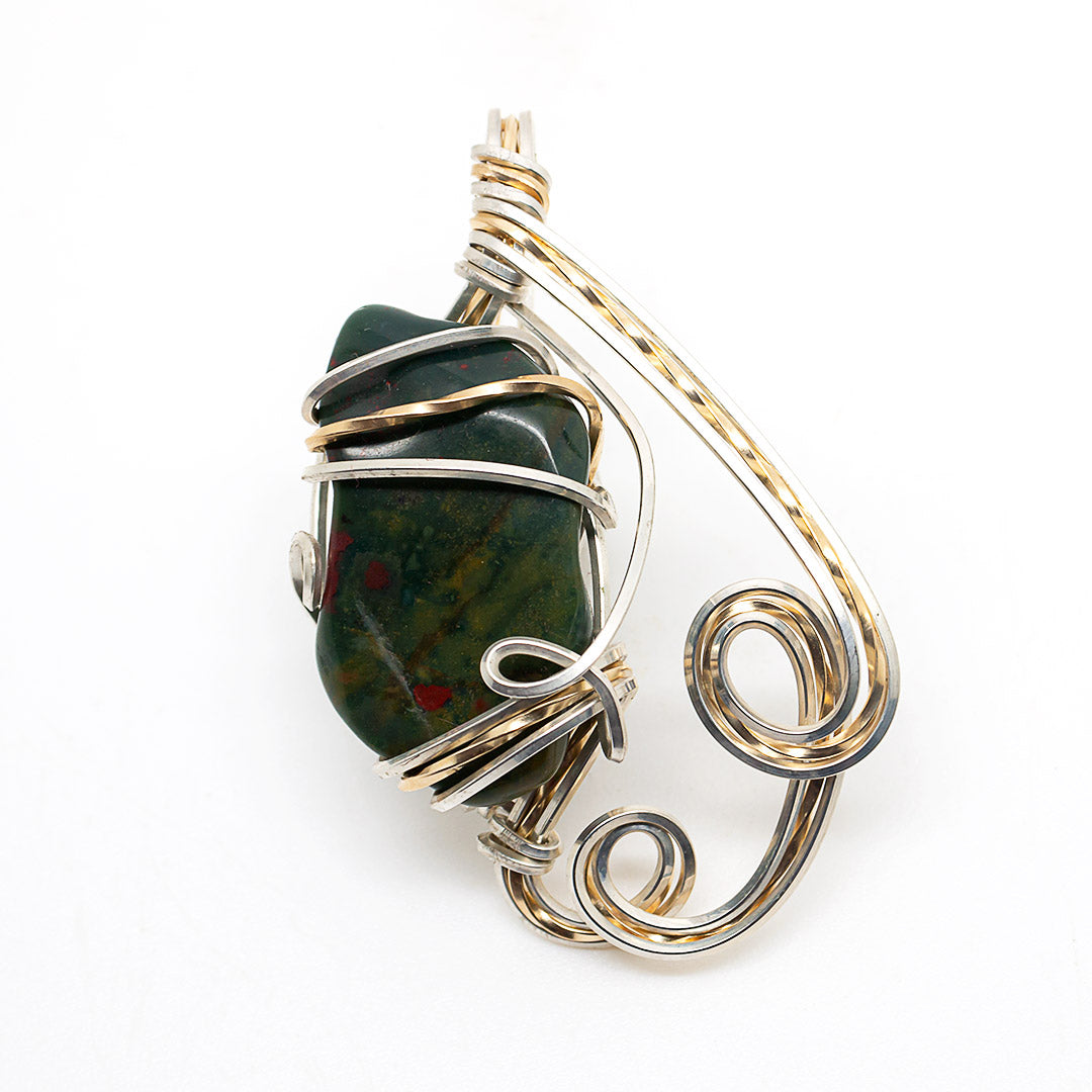 Bloodstone Wrap Pendant