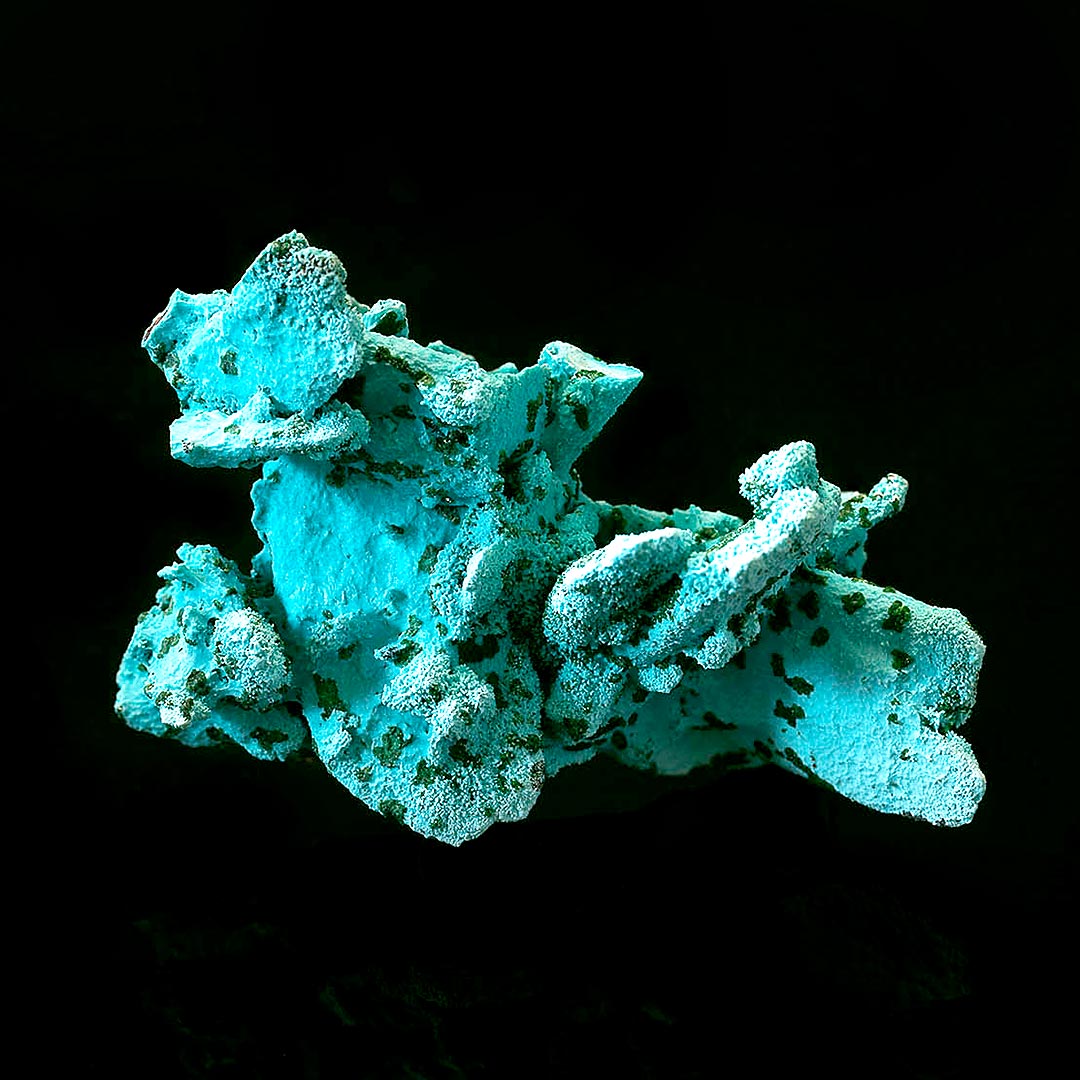 CHRYSOCOLLA PSEUDOMORPH AFTER AZURITE, MALACHITE