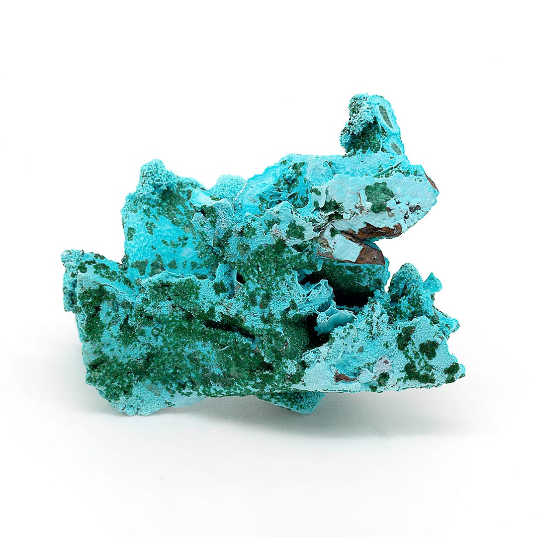 CHRYSOCOLLA PSEUDOMORPH AFTER AZURITE, MALACHITE