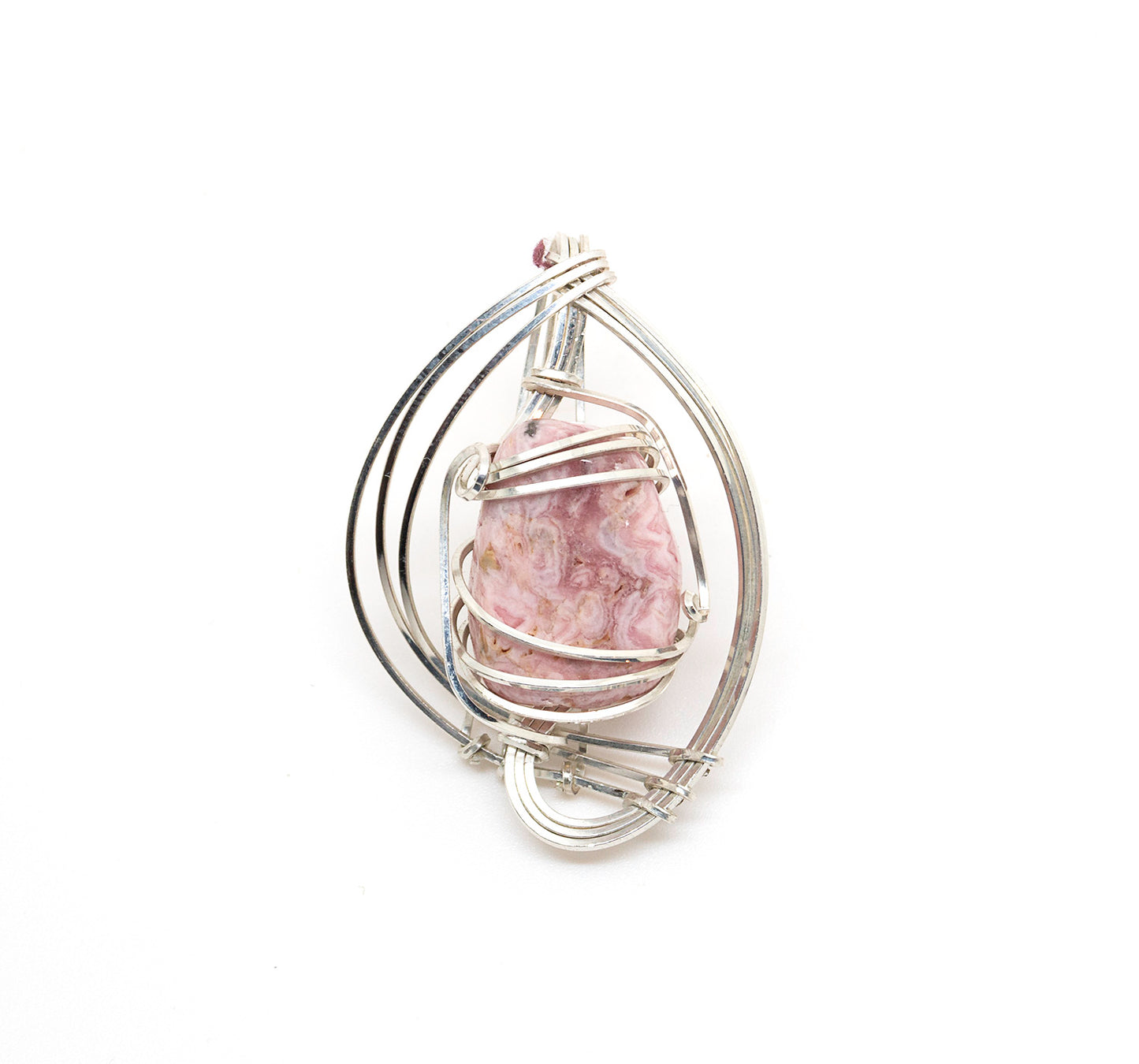 Rhodochrosite Wrap Pendant